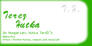 terez hutka business card